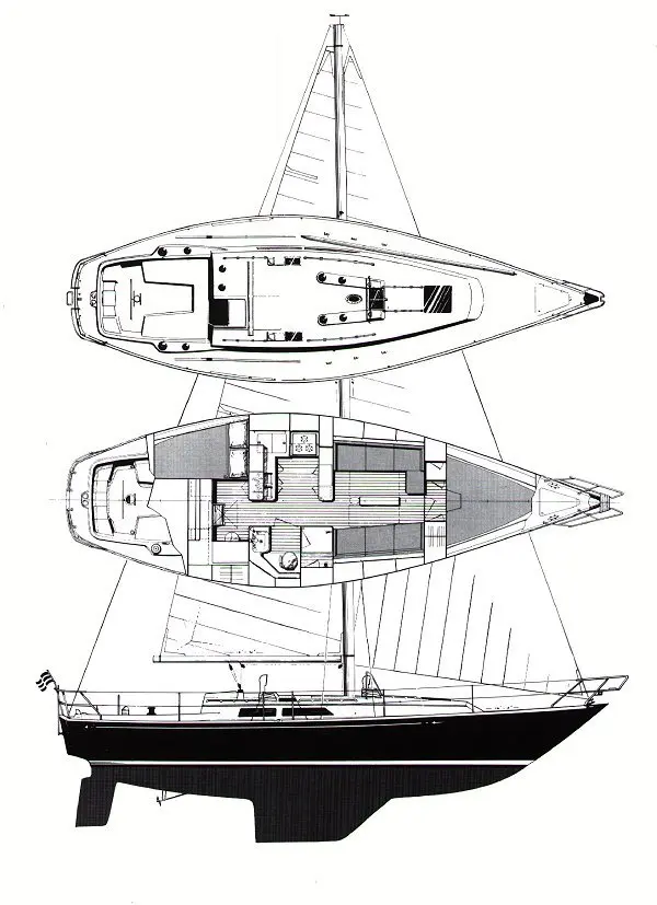 diagram, C&C, sailboat for sale