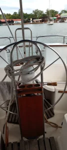 helm, C&C, sailboat for sale