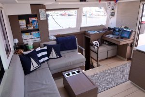 salon, Leopard 42, catamaran for sale