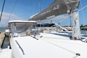 exterior, Leopard 42, catamaran for sale