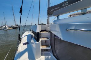 deck, Leopard 42, catamaran for sale