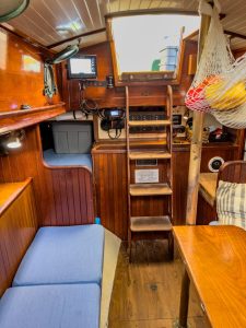 interior, Bristol 28 Channel Cutter, sailboat for sale