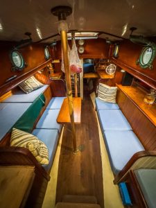 interior, Bristol 28 Channel Cutter, sailboat for sale