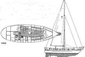 diagram, Valiant 42, sailboat for sale