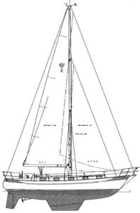diagram, Valiant 42, sailboat for sale