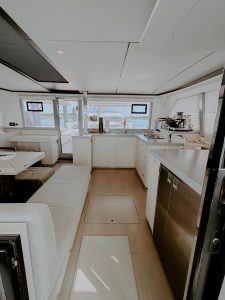 salon, Leopard 45, catamaran for sale