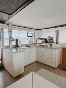 salon, Leopard 45, catamaran for sale
