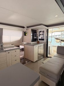 interior, Leopard 45, catamaran for sale