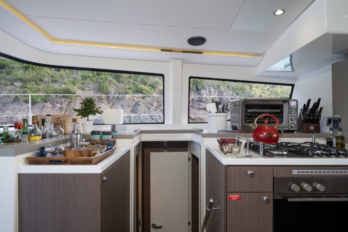 galley, Bali 4.8, catamaran for sale