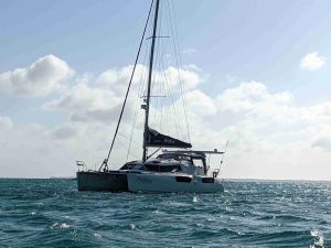exterior, Maverick 420, catamaran for sale