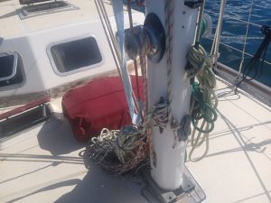 deck, Endurance 35 Ketch, sailboat for sale