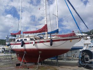 boatyard, Endurance 35 Ketch, sailboat for sale