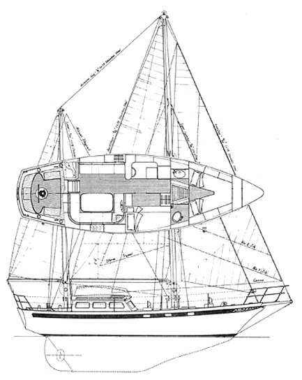 Endurance 35 Ketch, sailboat for sale