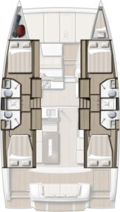 diagram, Bali 4.2, catamaran for sale