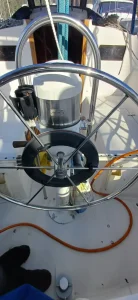 helm, C&C, sailboat for sale
