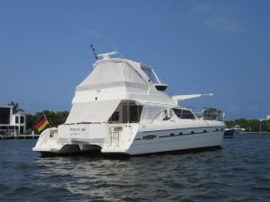 exterior, African Cats 420 Powercat, power catamaran for sale