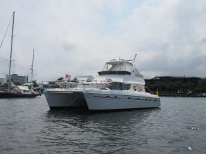 exterior, African Cats 420 Powercat, power catamaran for sale