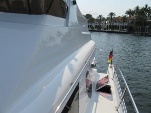 deck, African Cats 420 Powercat, power catamaran for sale