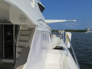 deck, African Cats 420 Powercat, power catamaran for sale