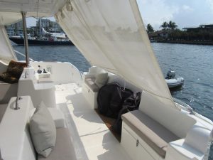 cockpit, African Cats 420 Powercat, power catamaran for sale