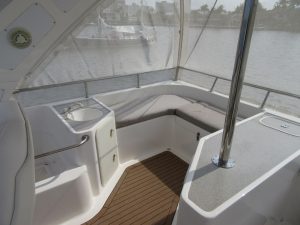 cockpit, African Cats 420 Powercat, power catamaran for sale