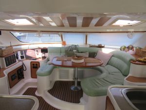 salon, African Cats 420 Powercat, power catamaran for sale