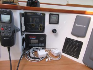 navigation station, African Cats 420 Powercat, power catamaran for sale