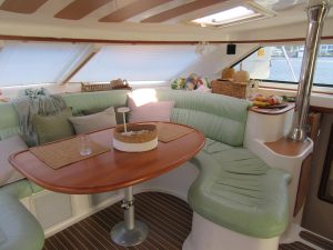 salon, African Cats 420 Powercat, power catamaran for sale
