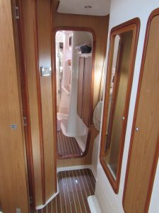 interior, African Cats 420 Powercat, power catamaran for sale