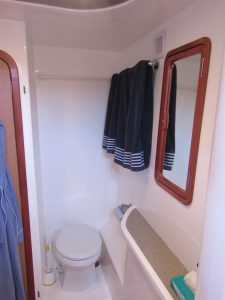bath, African Cats 420 Powercat, power catamaran for sale
