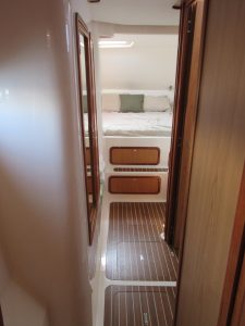 bed, African Cats 420 Powercat, power catamaran for sale