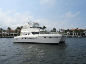 exterior, African Cats 420 Powercat, power catamaran for sale