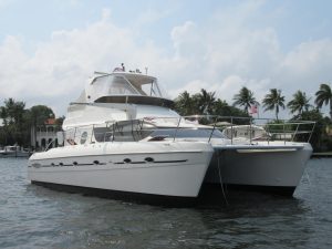 exterior, African Cats 420 Powercat, power catamaran for sale