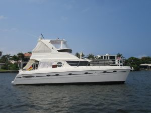 exterior, African Cats 420 Powercat, power catamaran for sale