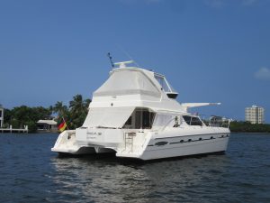 exterior, African Cats 420 Powercat, power catamaran for sale