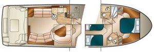 diagram, Silverton 43, trawler for sale